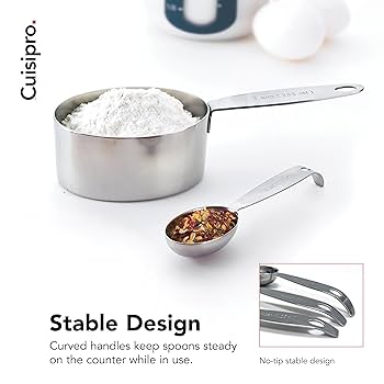 Amazon.com: CUISIPRO Measuring Cup & Spoon Set SS: Home